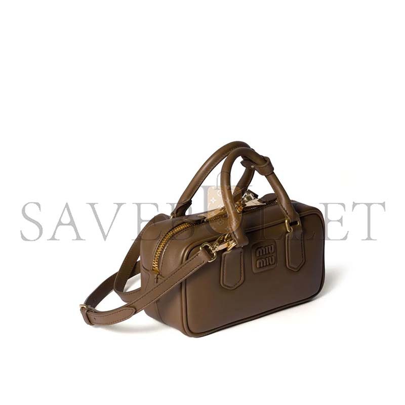 MIU MIU ARCADIE LEATHER BAG 5BB142 (22*10.5*7.5cm)